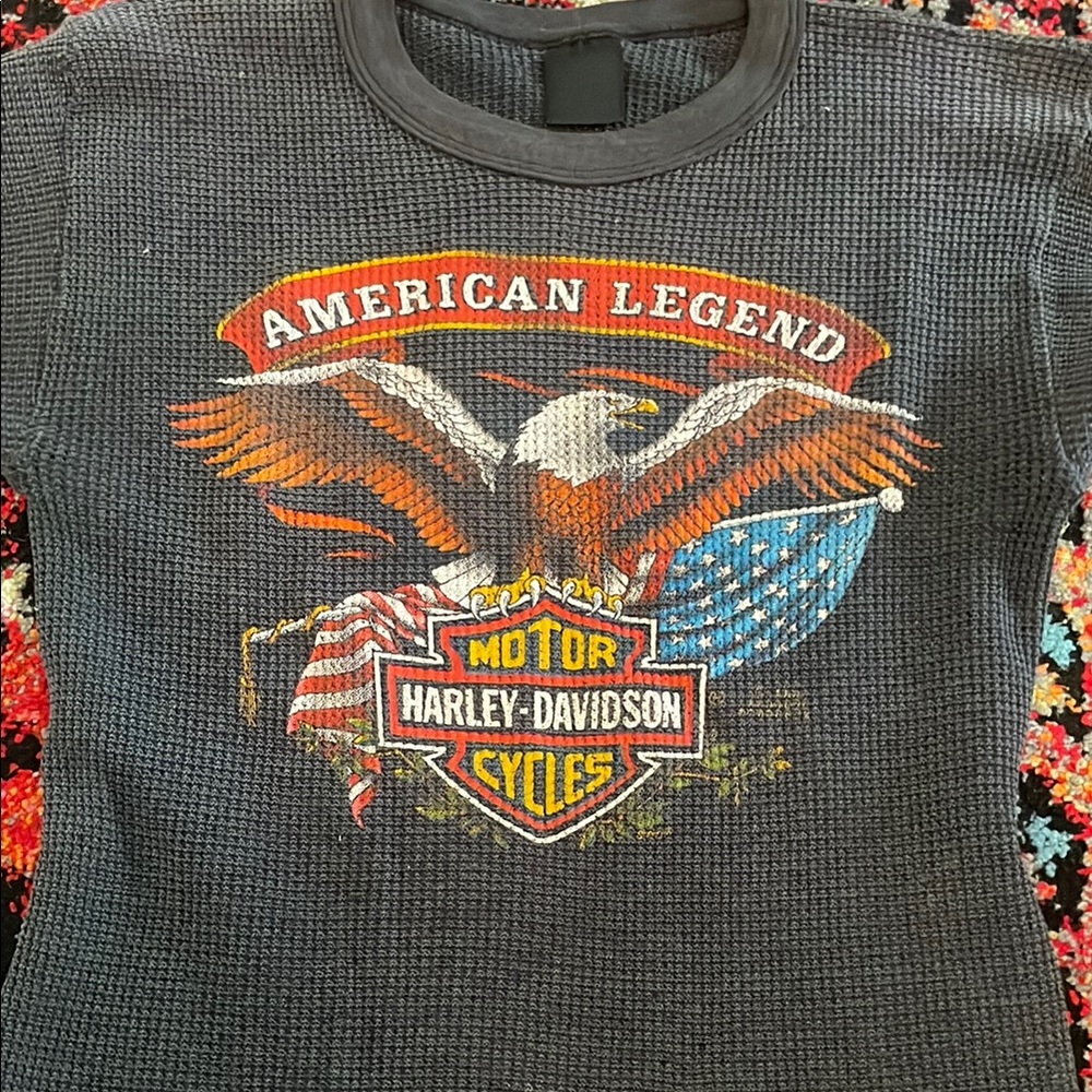 Harley-Davidson American Legend Waffle Knit Shirt